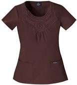 Baby Phat Women's Macrame` Scrubs Top
